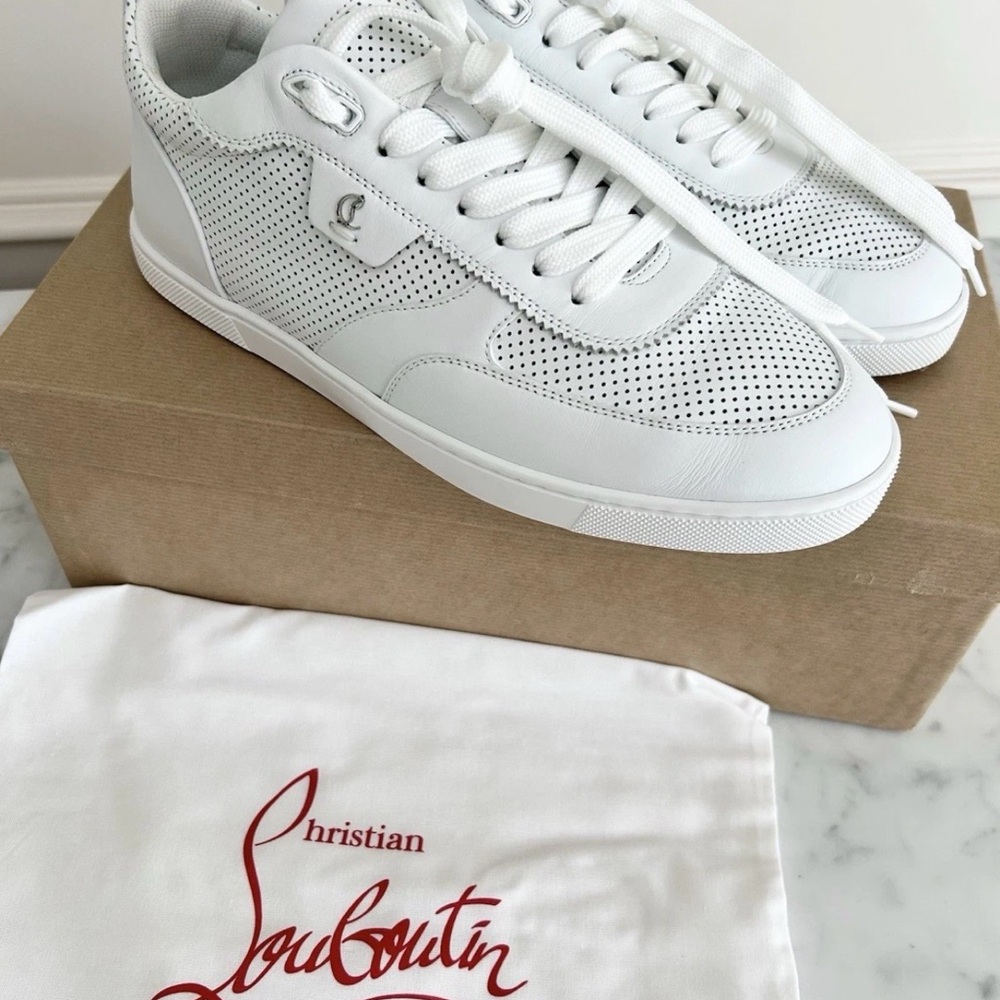 Christian Louboutin Tutti Rui Donna Leather Sneakers! US Women 9.5 EU Size 40